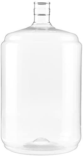 FastRack 5 Gallon Carboy (PET) | Clear Plastic Fermenter & Fermentation Jar | Food Grade BPA-Free Wine Carboy 5 Gallon for Beer Brewing, Wine Making Supplies, Storage & Home Brewing Kit - 1 Pack