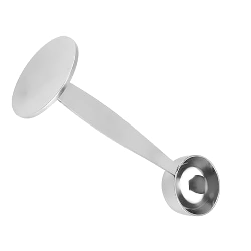 ZPSHYD Stainless Steel Coffee Scoop And Tamper Dual Purpose Measuring Spoon For Espresso Ground Coffee Beans Powder Food Grade Material 14.5cm 87g