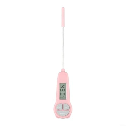 Digital Food Thermometer for Cooking, Read Meat & Candy Temp Gauge, Waterproof Kitchen Probe for BBQ Baking Baby Food, Green(Pink)