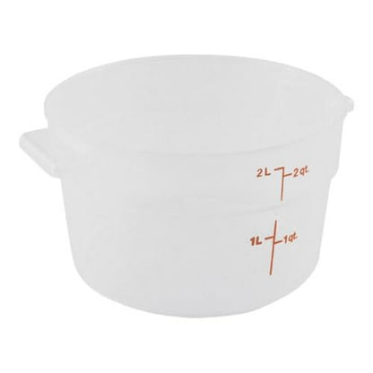 Cambro (RFS2PP190 2 Qt. Round Polypropylene Food Storage Container - Camwear - size: 2-Quart