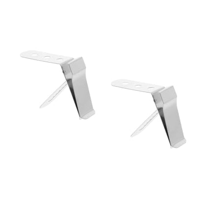 ABOOFAN 2 Pcs Brewing Thermometer Clip Stainless Steel Holder Cooking Probe for BBQ Digital Milk Thermometer