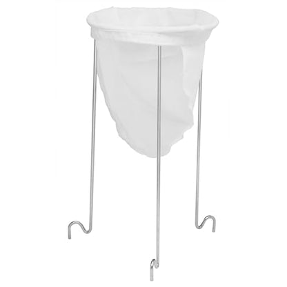 Norpro, White & Silver Strainer Stand, 12in/30.5cm high and 6.5in/16.5cm