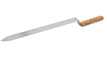 11" Stainless Steel Honey Uncapping Knife Z-Shape Honey Scraper Hive Beekeeping Beekeeper Equipment with Wood Handle