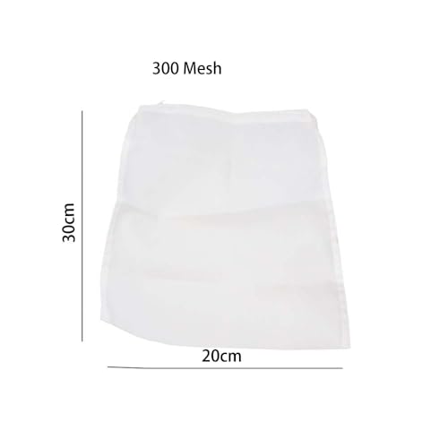 4 Pcs 300 Mesh Nylon Cheesecloth Filter Screen, 20 * 30CM Fine Mesh Bag Milk Filter Bag, Reusable Filter Slag Bag for Wine Tea Coffee Juices Honey
