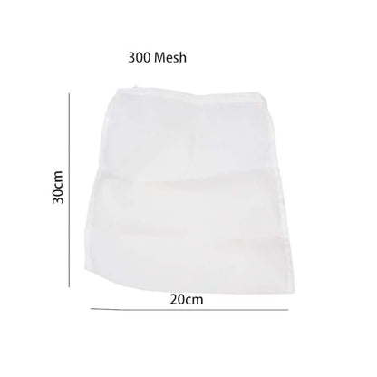 4 Pcs 300 Mesh Nylon Cheesecloth Filter Screen, 20 * 30CM Fine Mesh Bag Milk Filter Bag, Reusable Filter Slag Bag for Wine Tea Coffee Juices Honey