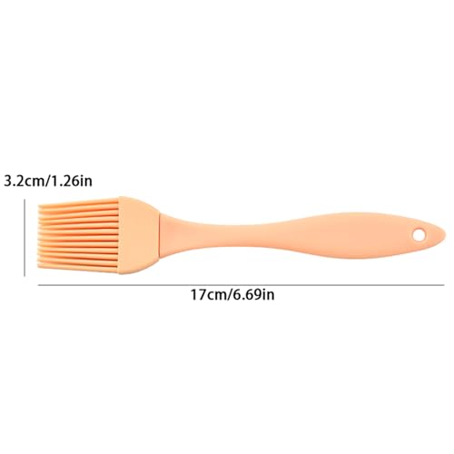 Silicone Oil Brush Barbecue Basting Brush Seasoning Sauce Cake Bread Butter Egg Heat Resistant Home Kitchen Baking Cooking Tools - color: Gray, size: Medium