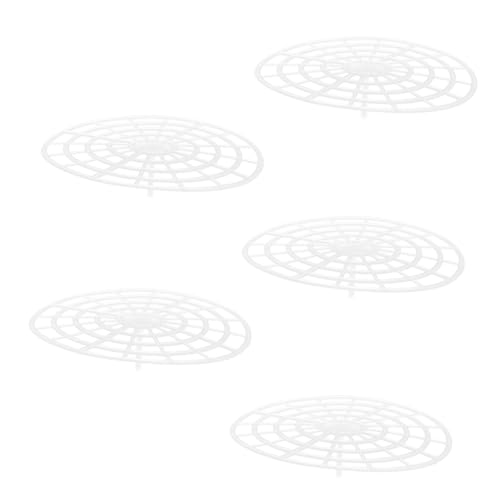 Healifty 5pcs Fermentation Weights Pickle Jar Press Plates with Round Mesh for Kimchi Vegetable Fermenting Canning Supplies Multifunctional Press Rack for Easy Pickle and Sauerkraut