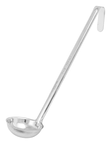Winco One Piece Stainless Steel Ladle, 2 Ounce, 10.25" - color: Stainless, size: 2 Ounce, style: Professional