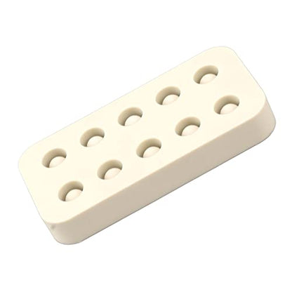 Beekeeping Rearing Box, Queen Rearing System Beekeeping Grafting Kit, Queen Cells Production, Beekeeping Supplies Wax Queen Grafting Cups Silicone Beeswax Cups Making (2 Rows 96x48x14mm) - size: 2 Rows 96x48x14mm