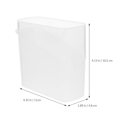 VICASKY Cheese Slice Storage Box with Airtight Lid, Refrigerator Food Container for Cheese and Tea Bag Organization, Mini Fridge Storage Case for Kitchen Use,