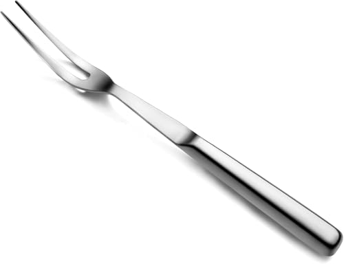 New Star Foodservice Hollow Handle Notched Serving Spoon (Silver, 2 Tine Pot Fork (11.5-Inch)) - size: 2 Tine Pot Fork (11.5-Inch)