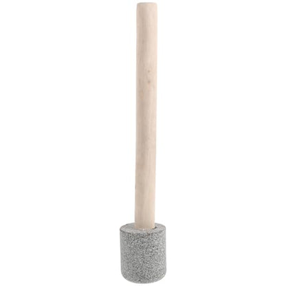 Sauerkraut Cabbage Tamper: Food Fermenting Tamper - Granite Head & Wooden Handle Pickles Making Tool - Cabbage Smashing Pounder for Fermentation Crocks Home Kitchen Use - size: 32.00X5.50X5.50CM
