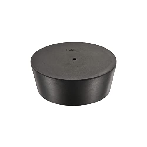 MECCANIXITY Rubber Tapered Plug 75mm to 90mm with Hole Test Tubes Bungs Stopper Black for Lab Home - size: 75mm - 90mm