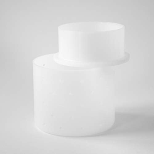 CHEESE MAKING MOLD 3- CYLINDER, BASE AND FOLLOWER