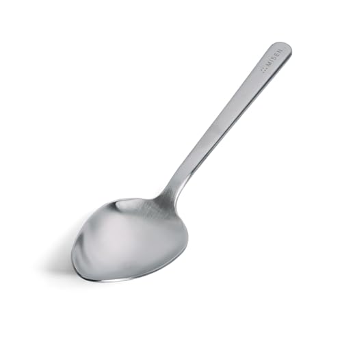 Misen Plating Chef Spoon – Stainless Steel Precision Cooking and Serving Spoon with Tapered Tip for Saucing Basting Drizzling Stirring Scooping and Restaurant Quality Plating at Home - style: Plating Spoon