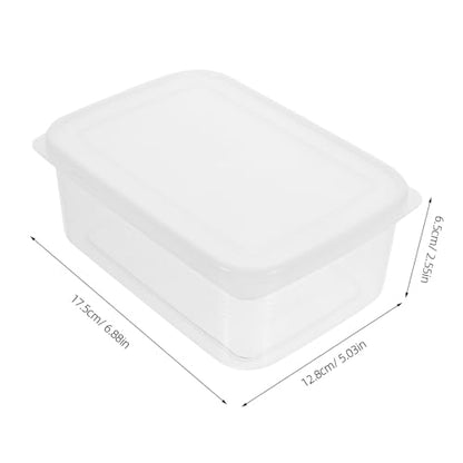 1100ml Airtight Cheese Preservation Box with Lid, Refrigerator Food Container for Bread and Snacks, Portable Food Storage Box for Kitchen and Freezer Use