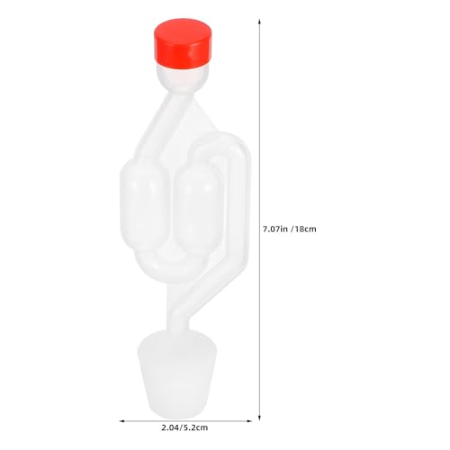 Bubble Airlocks Prevent Gas Backflow and Monitor Fermentation Process 2 Sets S-shaped with #6 Silicone Stoppers for Wine and Beer Fermentation for Home Brewing and Wine Making
