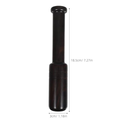 2Pcs Vegetable Fermentation Tamper Wooden Sauerkraut Pounder Black Fermentation Tamper Stick for Cabbage Pickled Vegetables Manual Grinding Rod Kitchen