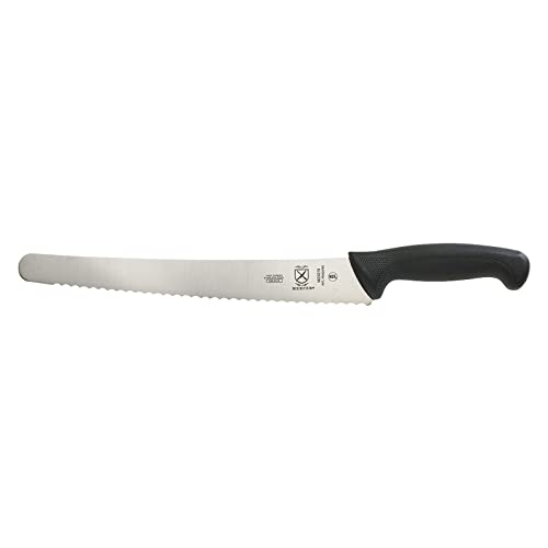 Mercer Culinary M23213 Millenia Black Handle, 12-Inch Wavy Edge, Brisket Knife - size: 12", style: Wavy Edge Brisket Knife