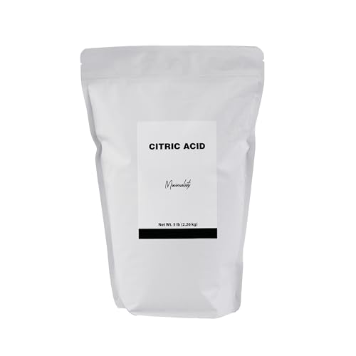 Minimalist, Citric Acid, 5 Lb | For cleaning, descaling, and preserving foods - size: 5 Pound (Pack of 1)