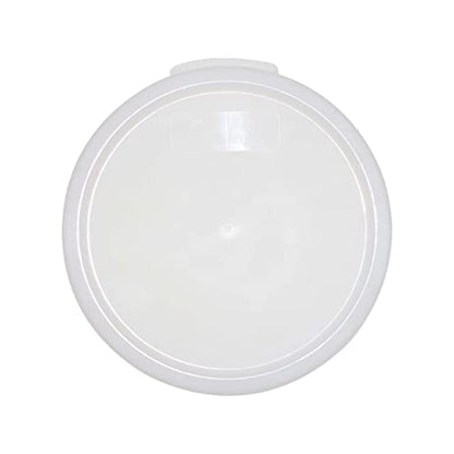 TrueCraftware- 1 Qt. White Round Polypropylene Food Storage Container Lid 1 Piece Replacement Lid for Round Container Meal Prep Kitchen Pantry Commercial Restaurant - size: Lid - Fits 1qt