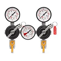 Homebrew Two Tap Door Mount Kegerator Conversion Kit with Dual Body Regulator