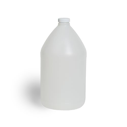 FastRack 1-Pack 1 Gallon Water Bottle - Round Plastic Jug Container with Lid | White Food Grade Gallon Water Jug, BPA-Free, Leak-Proof Pitcher with Lid Fermentation, Brewing, Storage & More - size: 1 x 1 Gallon