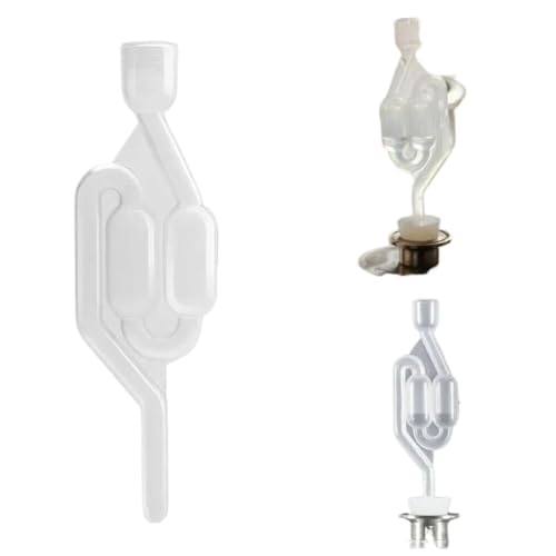 S-Shape Airlock With Food Grade Grommets Compatible With Homebrew Carboys Fermenters Wine Making