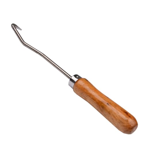 Beekeeping Cleaning Hook 9.05 Inch Handle Beehive Frame Cleaning Tool Beeswax Scraper for Hive Maintenance and Removal