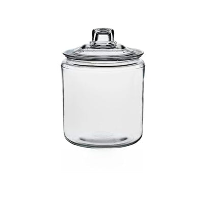 Glass Jar with Lid, 1 Gallon, for Pantry Storage and Display