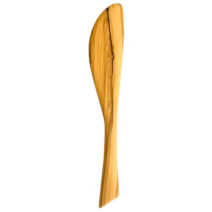 Totally Bamboo Rock & Branch Olive Wood Cheese Spreader Knife, Wooden Kitchen Spreader for Butter, Dips, Soft Cheese, Jams and More, 6-3/4" Long