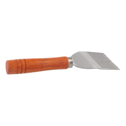 Beekeeping Uncapping Fork,Beekeeper Honey Cutter,17 Tin Root Bee Fork with Wooden Handle,Sparse Rake Shovel,Honey Uncapping Fork