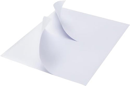 MFLABEL Half Sheet Shipping Labels - 100 Self Adhesive Sticker Sheets for Laser & Inkjet Printers, Waterproof & Smudge-Free, with 12 Free Fragile Labels for Packaging, Shipping and Crafting - size: 8.5" x 5.5" (2-up), style: 50 Sheets