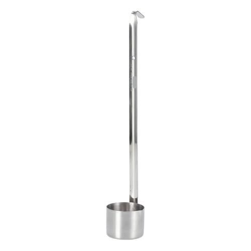 Stainless Steel Wine Ladle Spoon Long Handle Easy Gripping Smooth Edge Wine Dipper Beer Pouring Measure Liquid Spoon for Kitchen(125ML) - size: 125ML