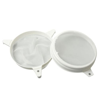 ARTIBETTER Double Sieve Honey Strainer Plastic Filter with Nylon Mesh for Beekeeping Use Anti-Rust Sturdy Honey Filter Strainer Tool