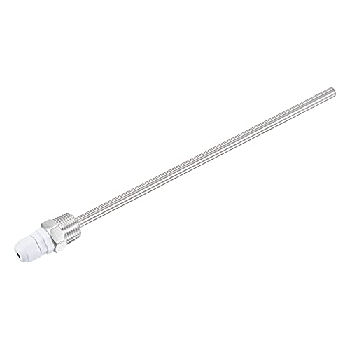 uxcell 8mm Dia G1/2 Thermowell Weldless Stainless Steel 304 with Cable Gland 250mm Length for Beer Fermenter, White - color: White, size: G1/2 x 250mm