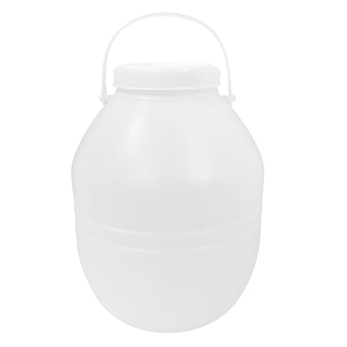 ARTIBETTER 15l White Hdpe Airtight Fermentation Jar with Lid for Kimchi and Sauerkraut Storage, Keeps Ingredients Fresh and Organizes Pantry with Sleek Minimalist Design