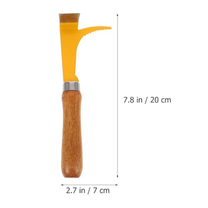 Beekeeper Beehive Cleaning Tool with Wooden Handle and Stainless Steel Scraper, Lightweight Hive Cleaning Scraper to Work Efficiency for Professional Beekeepers Random Color