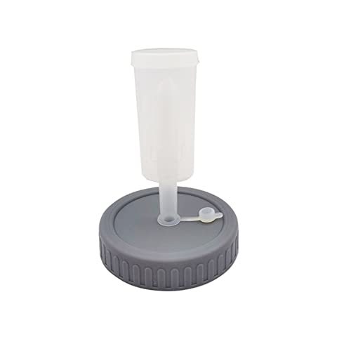 TopHomer Fermentation Lid Plastic Fermenting Lid Air Lock Fermenter Burp Lid for Making Kimchi, Ginger Carrots, Hot Sauce, Sauerkraut, Pickle(Grey) - color: Gray