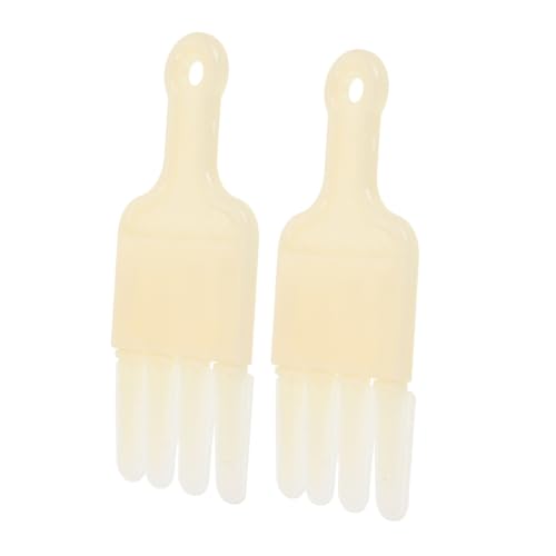 Ciieeo 2pcs Beekeeping Jelly Extractor Tool 8-Row Royal Jelly Scraper Pen for Honey Harvesting Beekeeping Supplies Home Equipment