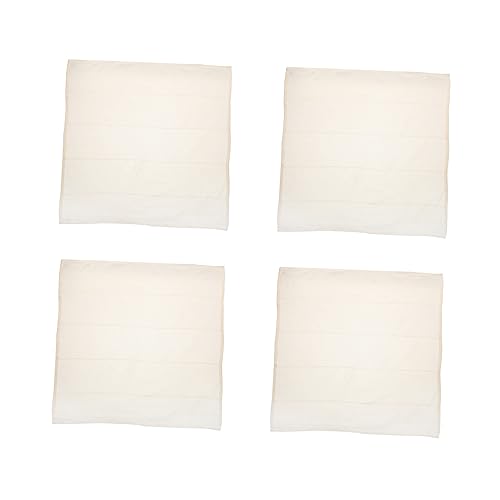 4Pcs Cotton Muslin Filter Cloth White Reusable Straining Fabric for Cooking Tofu Draining Nut Milk and Crafting Healthy and Sanitary No Fluorescent Agents