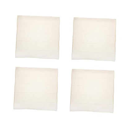 4Pcs Cotton Muslin Filter Cloth White Reusable Straining Fabric for Cooking Tofu Draining Nut Milk and Crafting Healthy and Sanitary No Fluorescent Agents