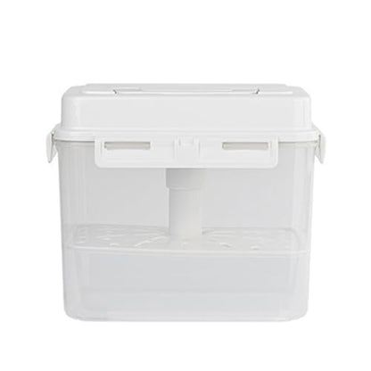 Pickle Jar with Handle and Lid Kimchi Press and Fermentation Storage Container Plastics Sauerkraut Organizers Box - color: 5