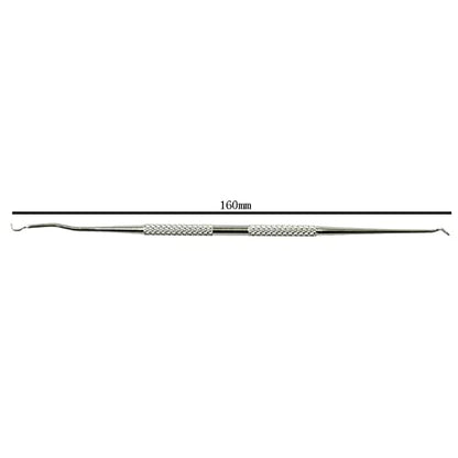 1 Piece Beekeeping Grafting Tool Double Head Beekeeping Grafting Needle Beekeeping Moving Needle Tool Stainless Steel Queen Moving Needle Queen Bee Grafting Tool, Silver