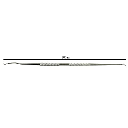 2 Pieces Beekeeping Grafting Tool Double Head Beekeeping Grafting Needle Beekeeping Moving Needle Tool Stainless Steel Queen Moving Needle Queen Bee Grafting Tool, Silver