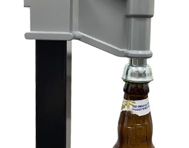 Manual Bottle Capper Tool Machine 26mm and 29mm Crown Capper,Heavy Duty Strong Metal Easy Action Bench Bottle Capper, Adjustable Height Beer Bottle Capping for Home Brewing Long pattern