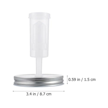 Abaodam Fermenter Jar Lids Fermenting Kit for 87mm Wide Mouth Mason Jars with Airlock Fermentation Lid for Home Canning and Preserving Random Color