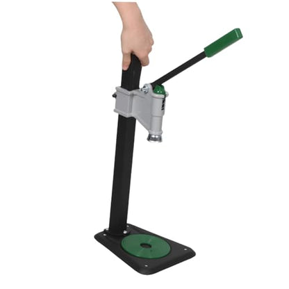 Angoily Manual Tabletop Bottle Capper Tool for Home Brewing and Soda Bottles, Heavy Duty Iron Construction with Adjustable Height for 26mm/29mm Caps, Stable Base and Easy Cleaning,