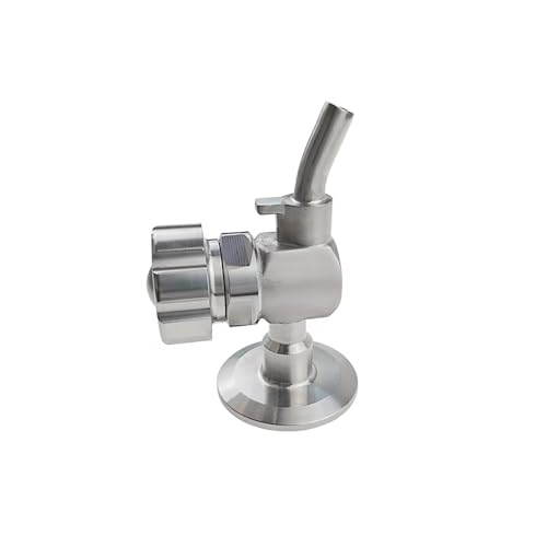 1.5" Tri Clamp Sampling Valve SS304 With Defoamer Coil – Sanitary Beer Brewing Valve for Conical Fermenter, Homebrew & Commercial Use(TC50.5mm valve only) - size: TC50.5mm valve only