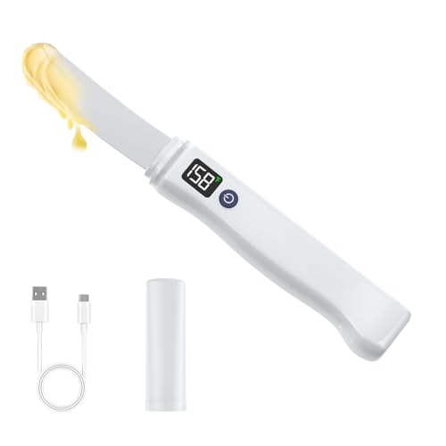 Stainless Steel Heated Butter Knife Spreader for Cold Butter, Cream Cheese, Jam, Pastry, Charcuterie, Multipurpose Kitchen Gadgets Butter Knives IP68 Waterproof, White